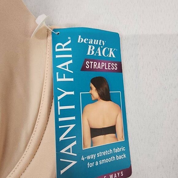 Vanity Fair Women's Beauty Back Underwire Smoothing Strapless Bra Size 42D NWT - Picture 4 of 6